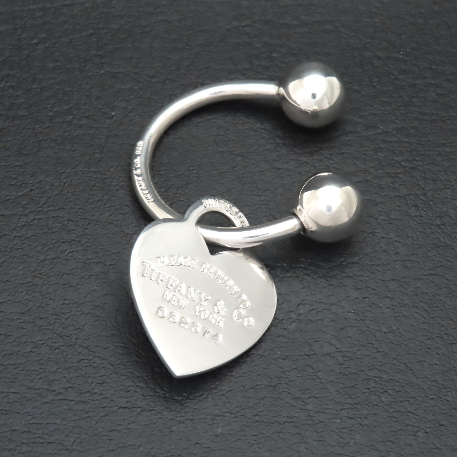 【美品】ティファニー ダブルハートタグ キーリング リターン トゥ ティファニー™ ダブル ハート タグ キーリング シルバー