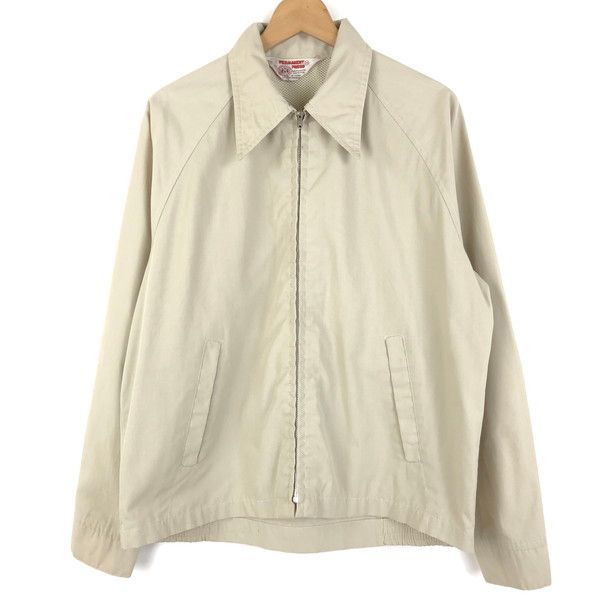 【古着】 PERMANENT PRESS ブルゾン スウィングトップ 短丈 Mサイズ 70年代 ヴィンテージ ベージュ系 【中古】 n060746