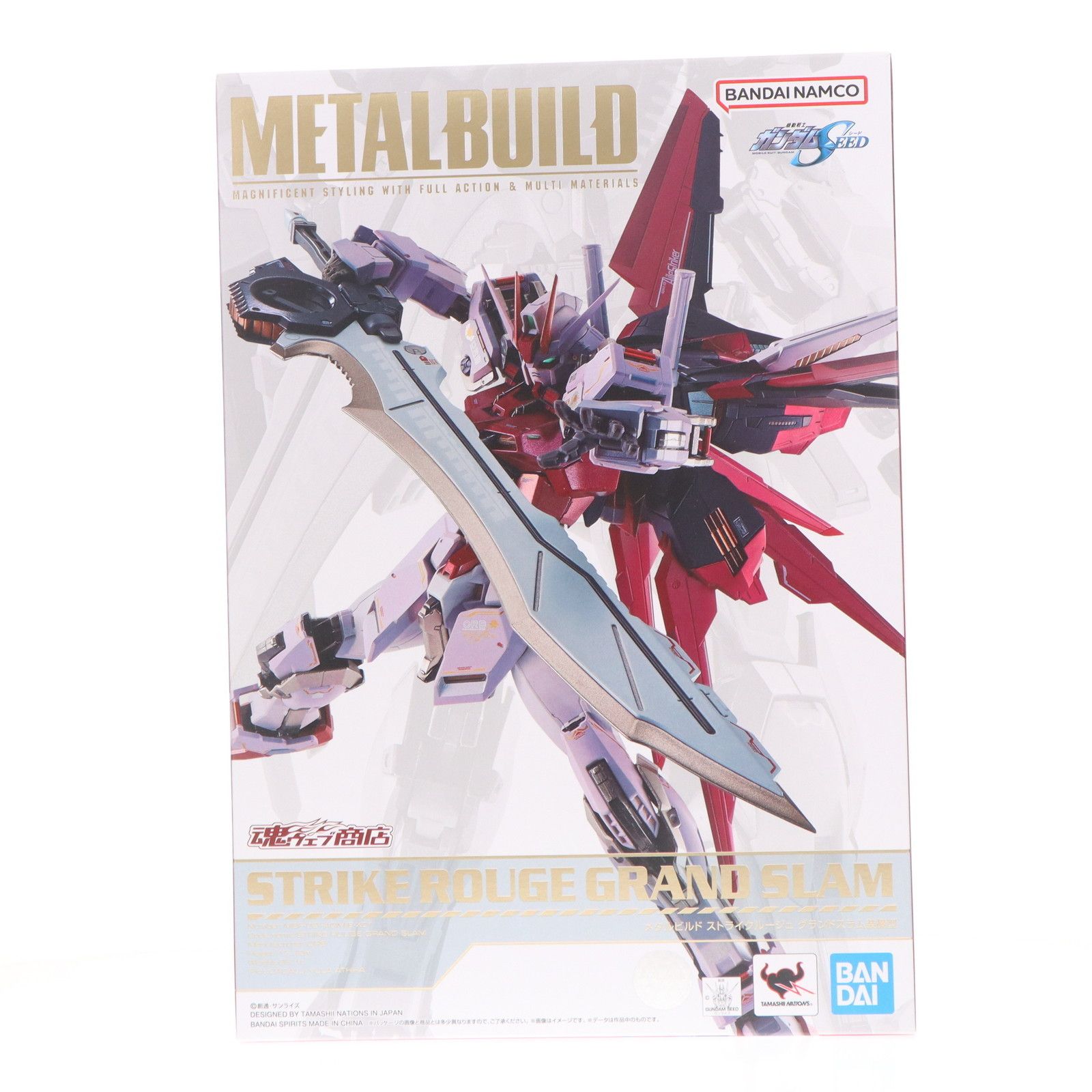 BANDAI - 魂ウェブ商店限定 L BUILD ストライクルージュ グランドスラム装備型 機動戦士ガンダムSEED(シード) 完成品 可動フィギュア バンダイスピリッツ 機動戦士ガンダムSEED：ストライクルージュ グランドスラム装備
