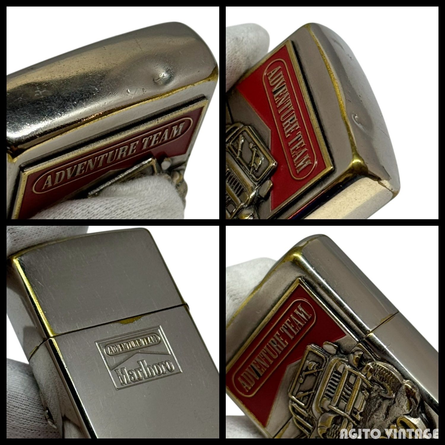 Zippo ジッポー Marlboro ADVENTURE TEAM 98年 シルバー USA製 米国製 