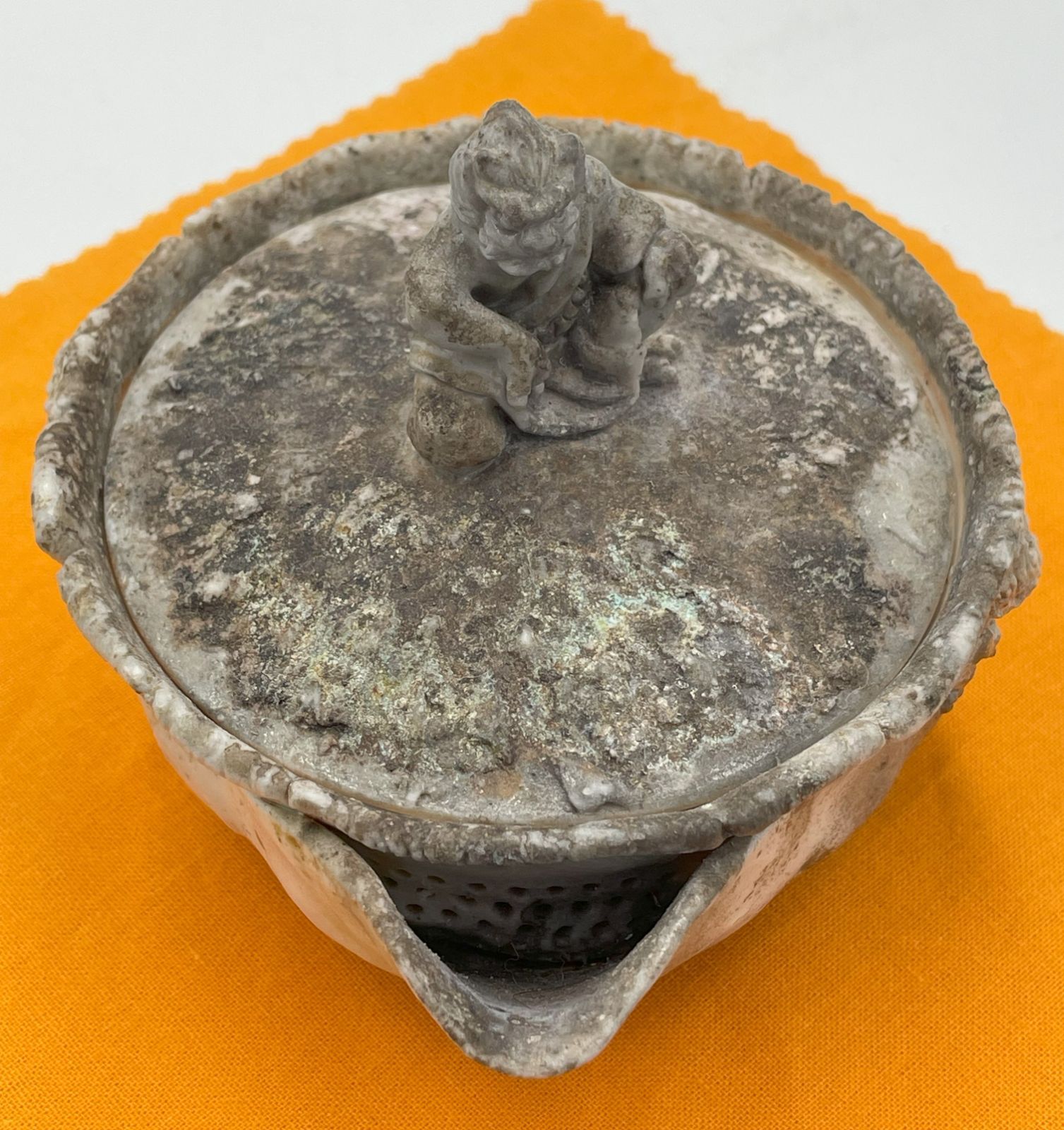 備前焼　白備前　難波誠治作　雷神　宝瓶　NS22 備前焼 白備前 雷神 難波誠治作 宝瓶 NS22 備前焼 難波誠治作