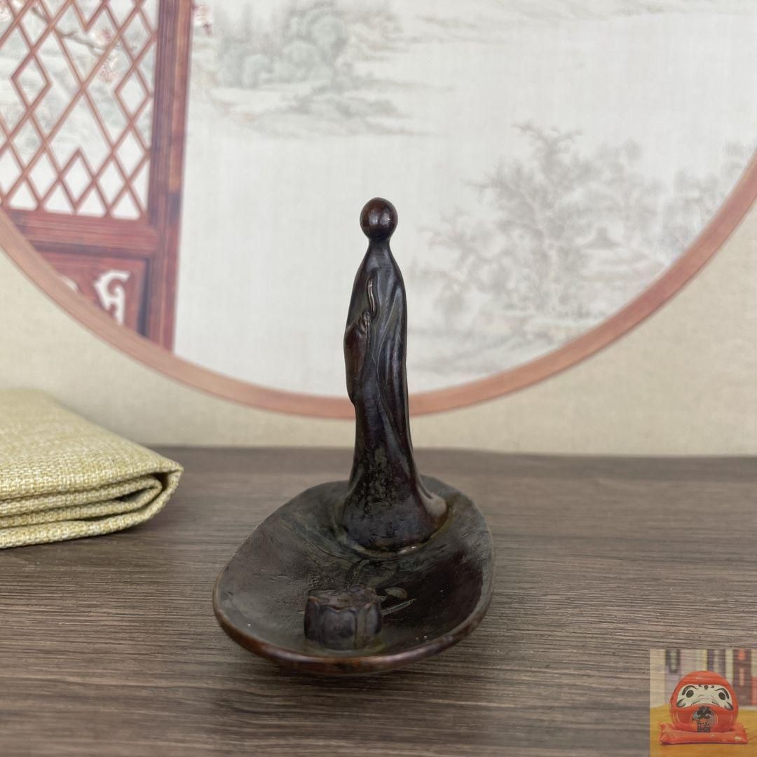 銅細工 跪奴油灯 香炉 香道具 装飾品 工芸品 美術品 置物 銅細工 跪奴油灯 香炉 香道具 装飾品 工芸品 美術品 置物