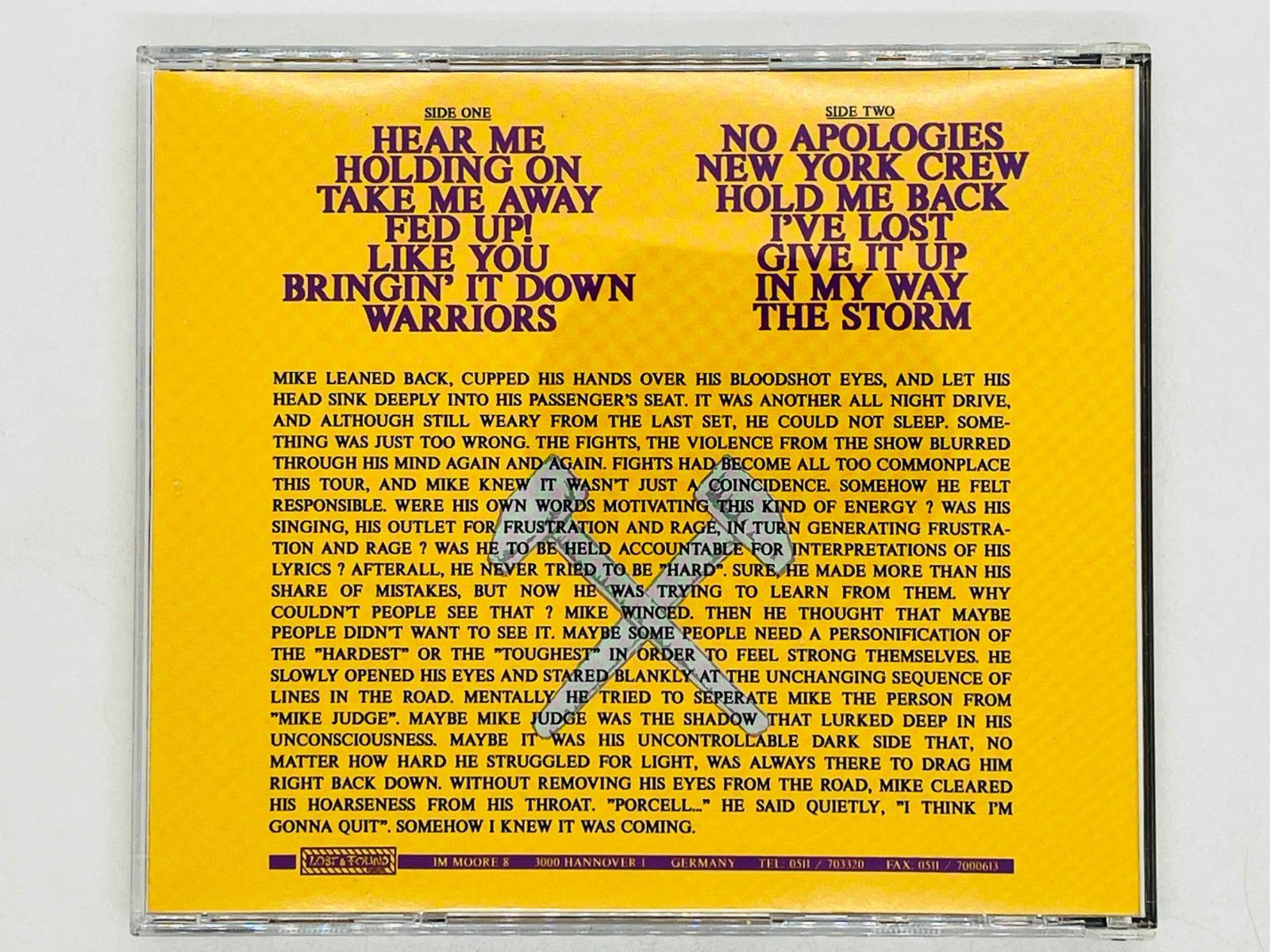 CD JUDGE / NO APOLOGIES / THE CHUNG KING SESSIONS / LF033CD