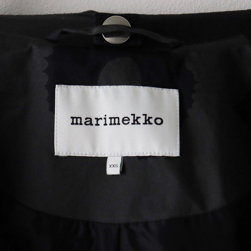 マリメッコ marimekko ROSI JUHLAUNIKKO ステンカラーコート XXS/ブラック アウター  ウニッコ【2400013705004】 - メルカリ