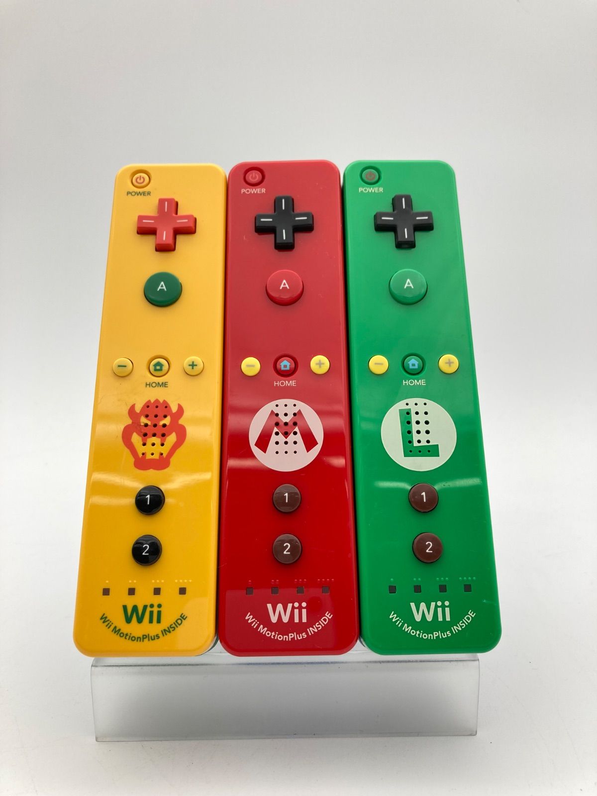 ニンテンドー Wii リモコン モーションプラス マリオ|ルイージ|クッパ 3本セット 動作 済み 0909-418