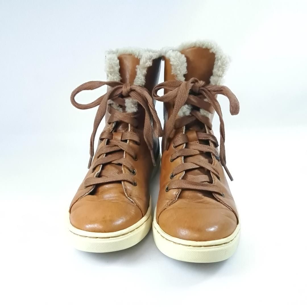 UGG スニーカーブーツ 内ボア レースアップ 23cm ブラウン UGG スニーカーブーツ 内ボア レースアップ 23cm ブラウン