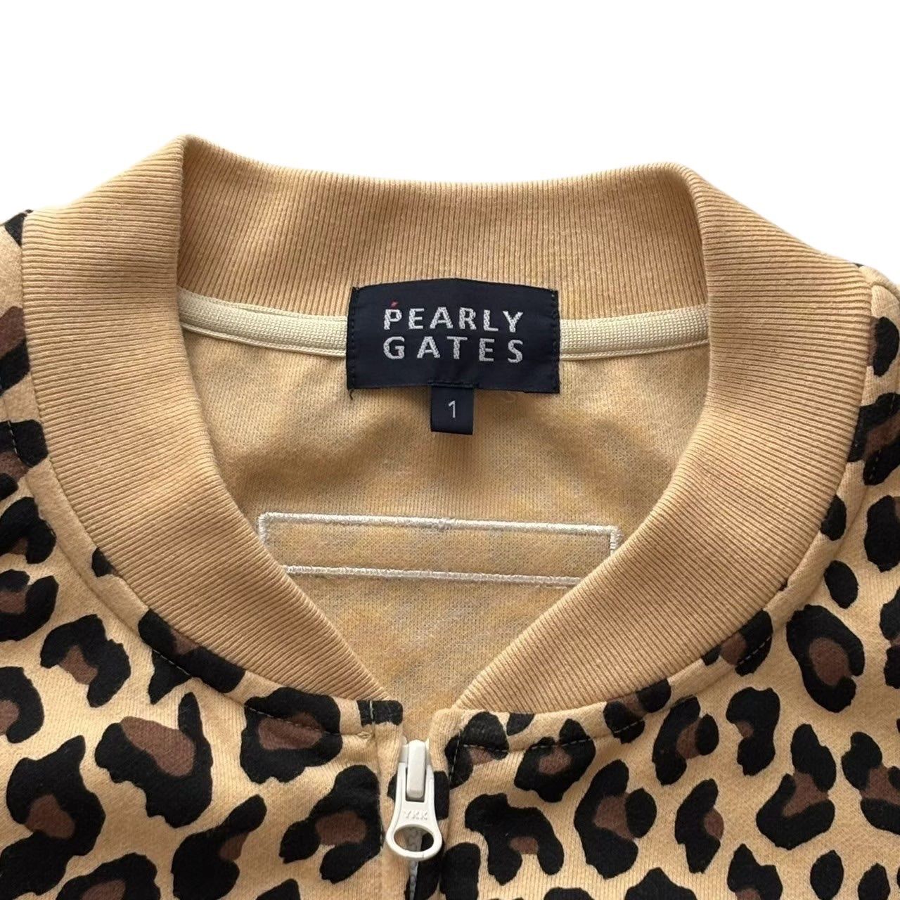 女性に人気！ GATES PEARLY パーリーゲイツ 黒 ベージュ ジップジャケット メンズウェア
