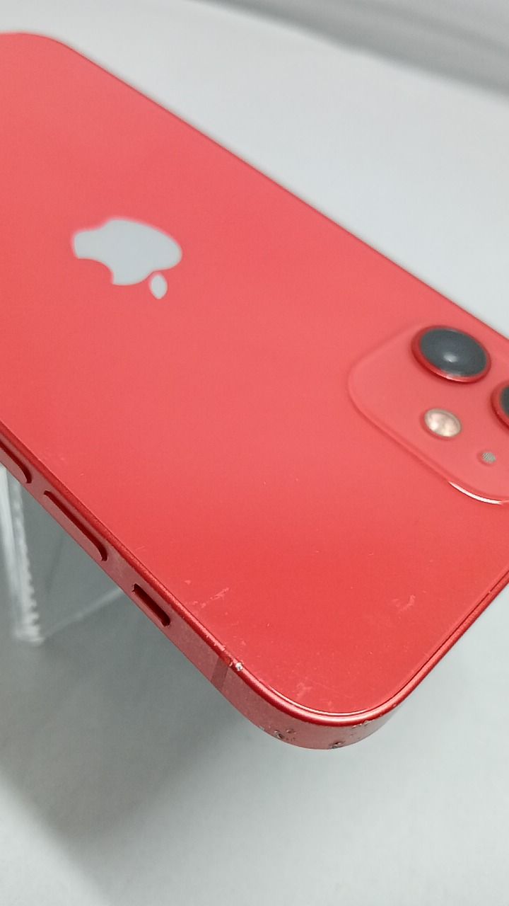 バッテリー容量100％！ iPhone12 A2402 64GB 本体 レッド SIMフリー