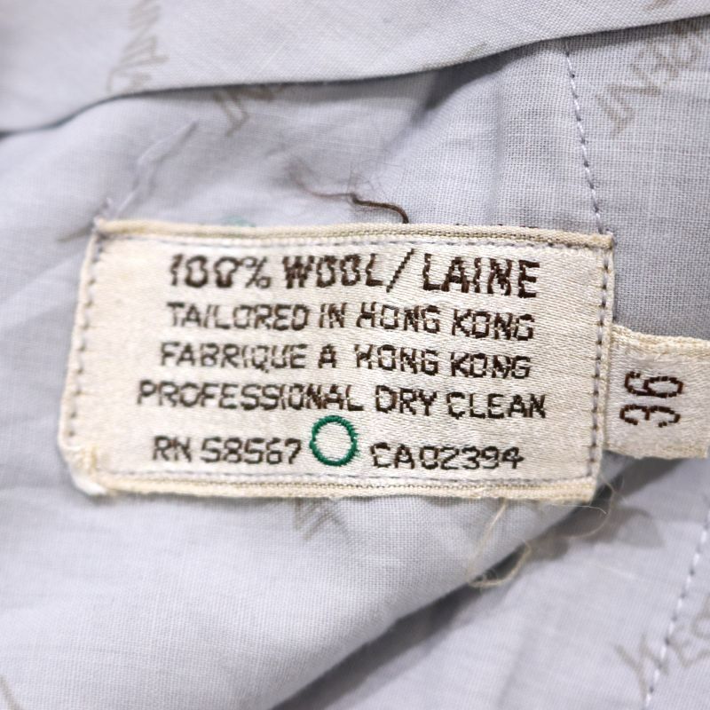 【80's〜】YVES SAINT LAURENT パンツ カシミヤウール 1980s Yves Saint Laurent Wool Jacquard High Waist Trouser