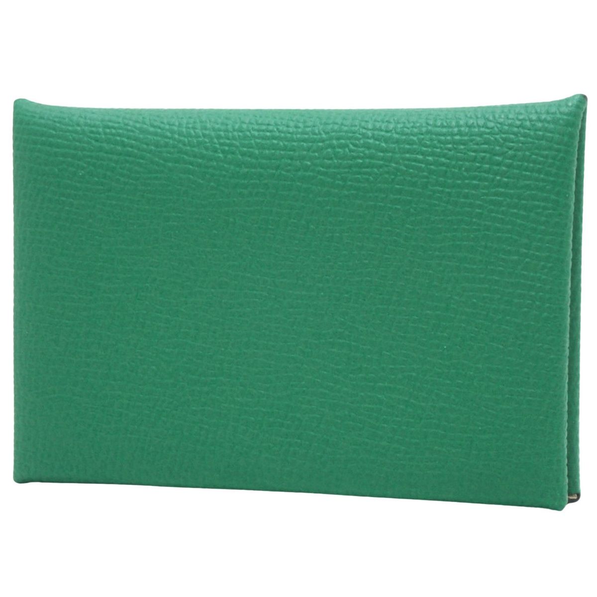 HERMES エルメス カルヴィ ヴェールヴェルティゴ ジョーヌミルトン グリーン緑 イエロー黄 ヴォーエプソン パラジウム金具 シルバー金具 B刻印 名刺入れ カードケース パスケース 小物 小銭入れ コインケース 40802158436 アラモード