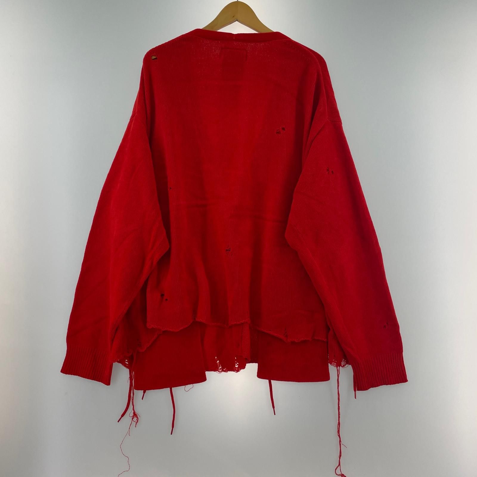 Double doublet 21SS FLOWER CORSAGE CARDIGAN M ﾚｯﾄﾞ Orchid Corsage