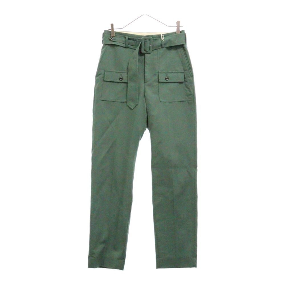DAIRIKU ダイリク 22SS Boy meets Girl ベルトデザイン スラックスパンツ グリーン 22SS B-2