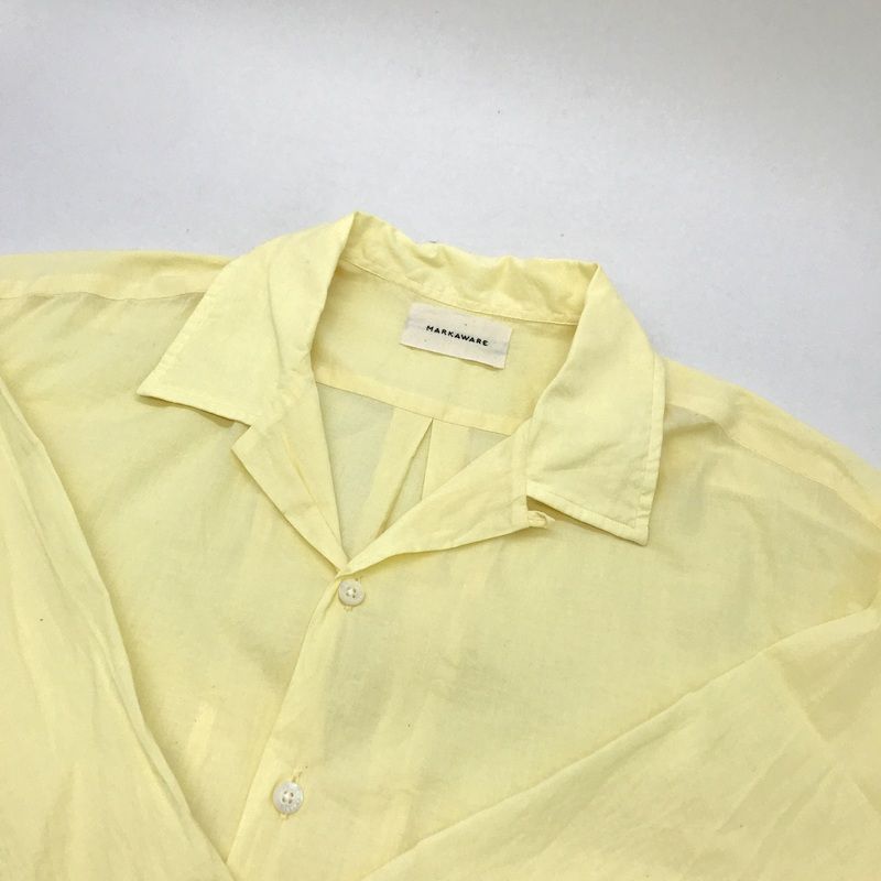 MARKAWARE オーガニックペルーピマコットン60 オープンカラーシャツ