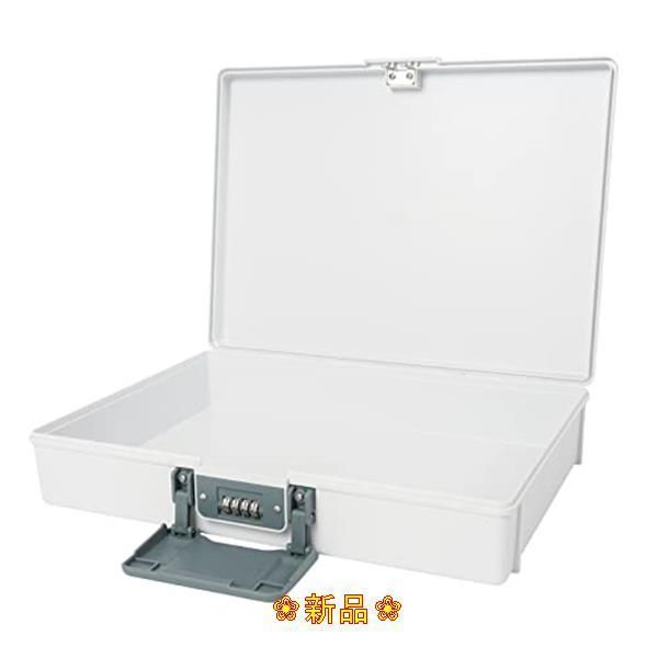 ホワイト_プラスチック製 カール事務器 保管ボックス プラスチック製 A4書類 角型2号封筒収納 ホワイト HBP-200-W 