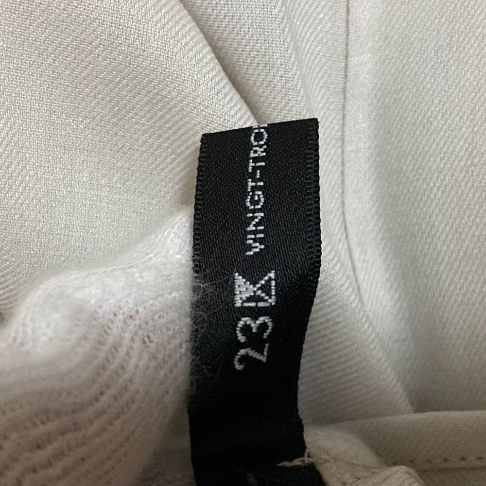 美品 22AW 23区 ニジュウサンク キュアセルツイル ボウタイ ブラウス 長袖 シャツ 大きいサイズ 44 アイボリー レディース 古着 中古 23区 - 美品 22AW 23区 ニジュウサンク キュアセルツイル