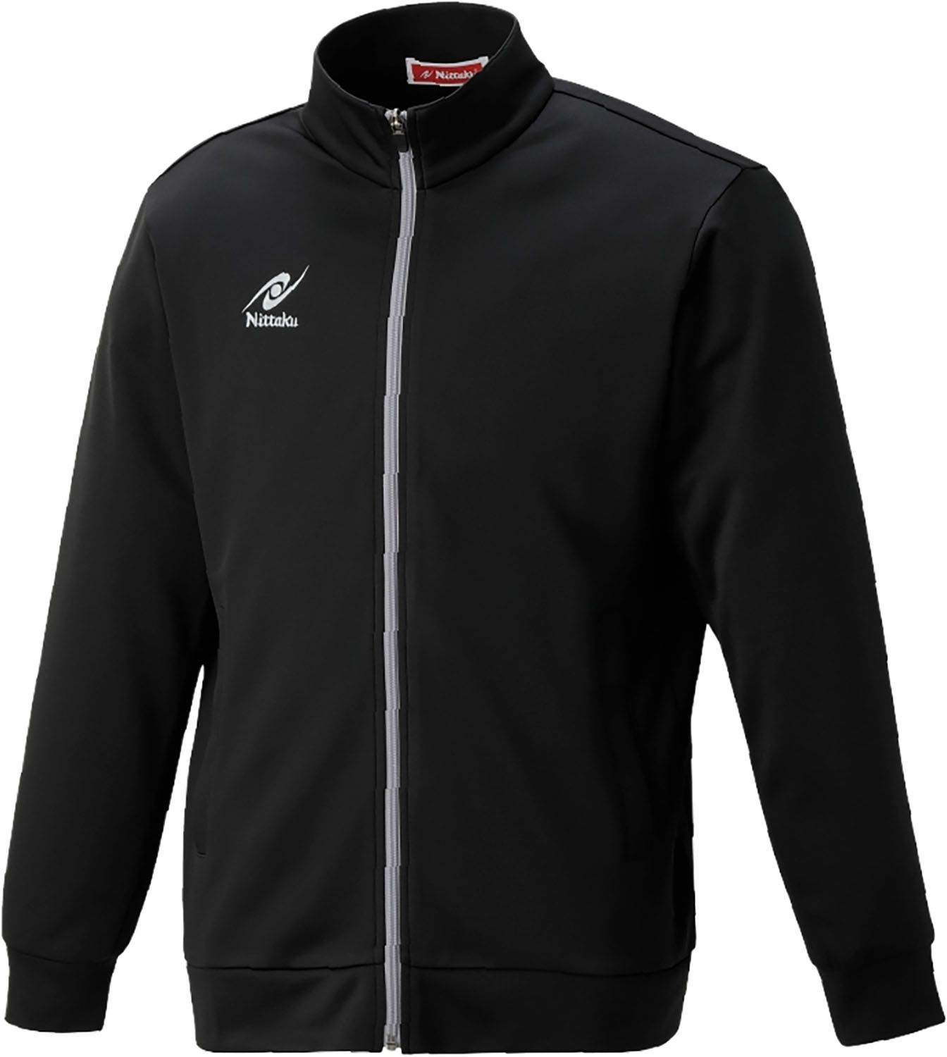 ニッタク Nittaku 卓球 MFトレーニングシャツ ジャケット トップス ジャージ ウェア メンズ レディース 男性 女性 大人 ウォームアップ 練習着 移動着 UVカット シンプル ロゴ NW2820 72 グレー