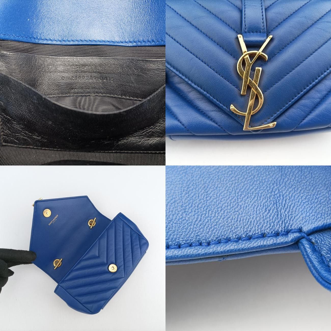 Saint Laurentベイビーチャイブルーレザー399289DMR399289.0416