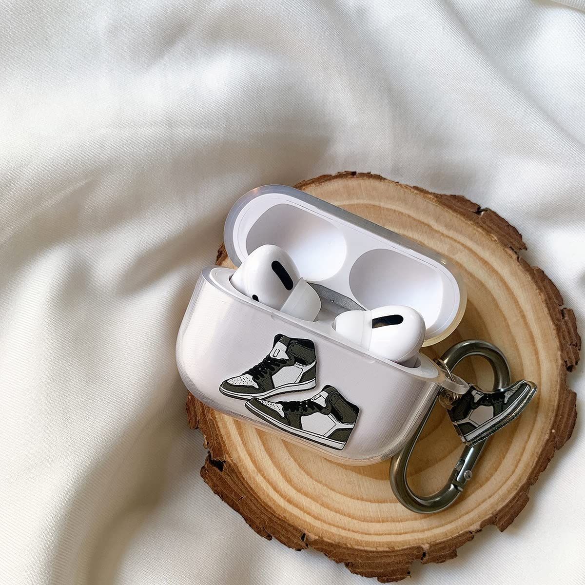 【数量限定】pro ケース おしゃれ 韓国 Airpods pro2 Airpods ケース かわいい TPU シューズ スニーカー クリア デザイン エアーポッズ プロ ONLYOU カバー メンズ レディース お揃 イヤホンケース カラビナ フック (Ai