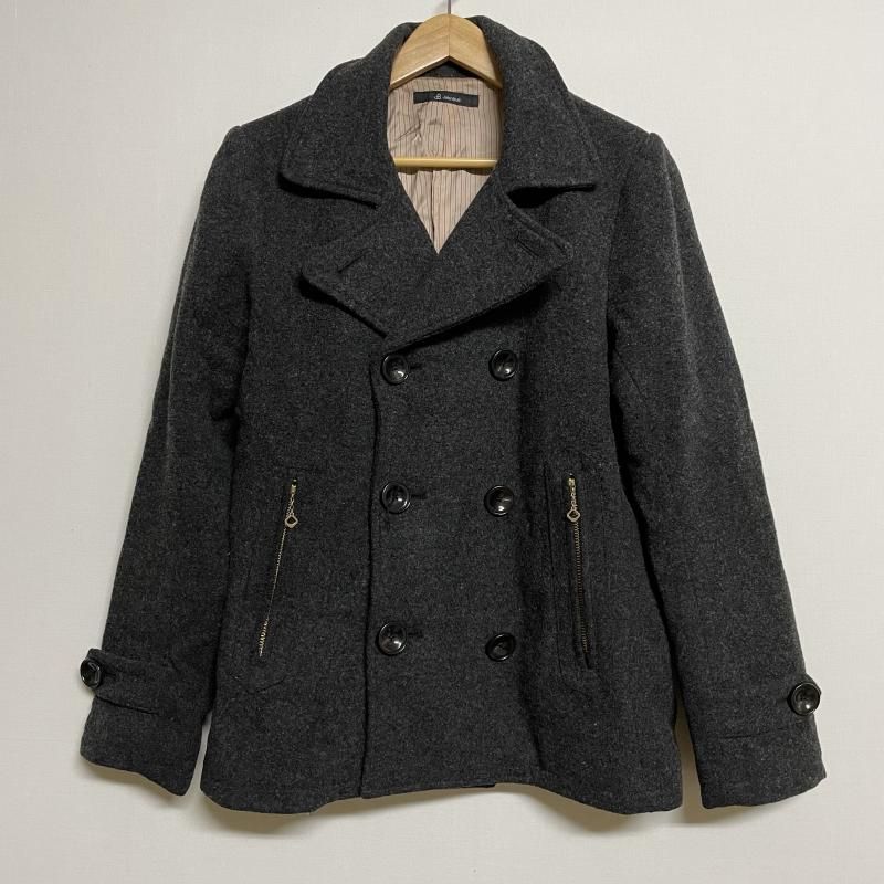 peacoat【BLUE BLUE】カシミヤ混 ウール Pコート S - ピーコート