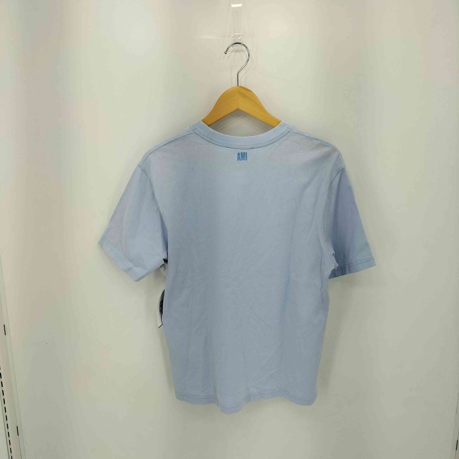 アミアレクサンドルマテュッシ AMI ALEXANDRE MATTIUSSI ワンポイントロゴ刺繍 クルーネック半袖Tシャツ カットソー レディース S