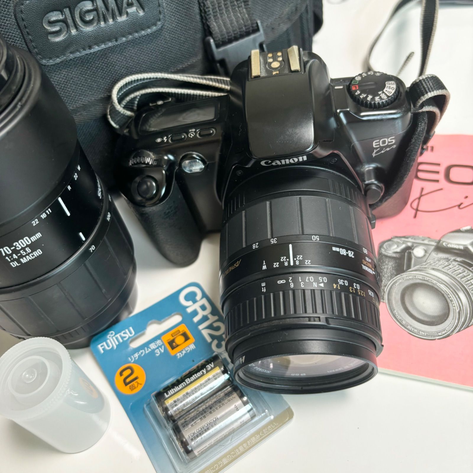 送料無料】Canon/キャノン/EOS/Kiss/レンズ2つセット/一眼レフ