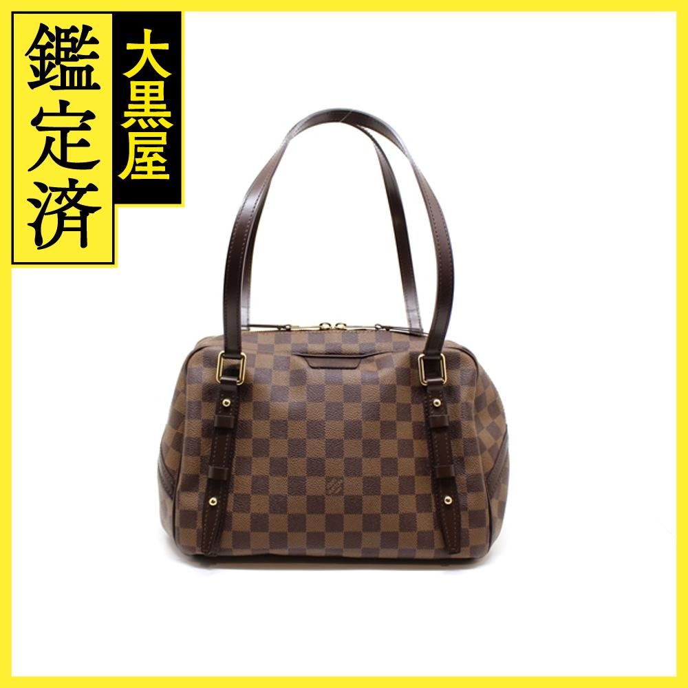 LOUIS VUITTON ルイ・ヴィトン リヴィントンGM N41158 ダミエ・エベヌ ショルダーバッグ 2143300212273【200】 -  メルカリ