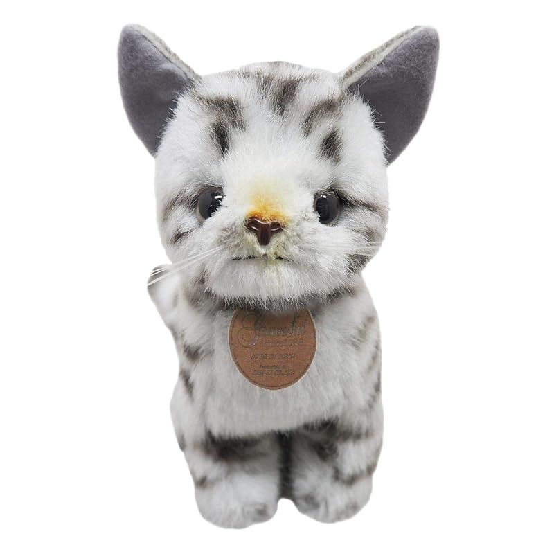 グレイスフル ネコ おすわりアメショー グレー ぬいぐるみ 全長20.5cm 0