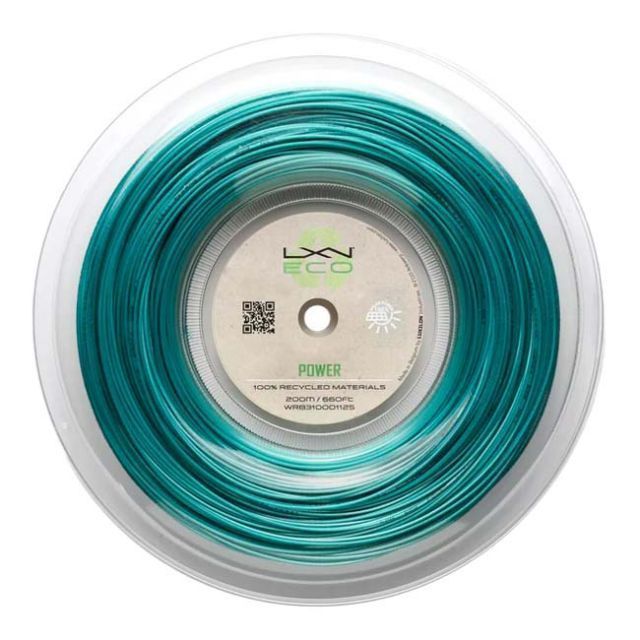 ルキシロン(Luxilon) ECO POWER 125 エコ パワー125 (1.25mm) 200Mロール 硬式テニス ポリエステルガット WR8310001125-ティール(020119984)