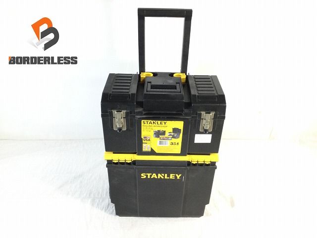 ☆美品☆STANLEY スタンレー 車輪付き工具箱 ツールボックス 持ち運び 収納 108637