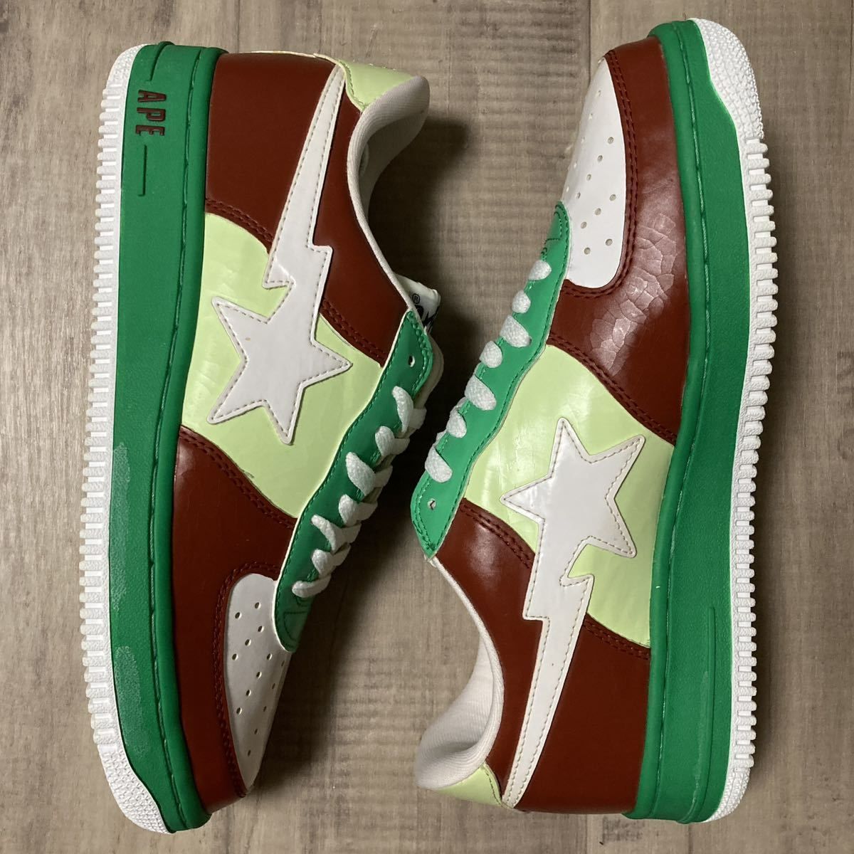 ☆観賞用☆ 仙台限定 BAPESTA エナメル スニーカー 27.5cm a bathing