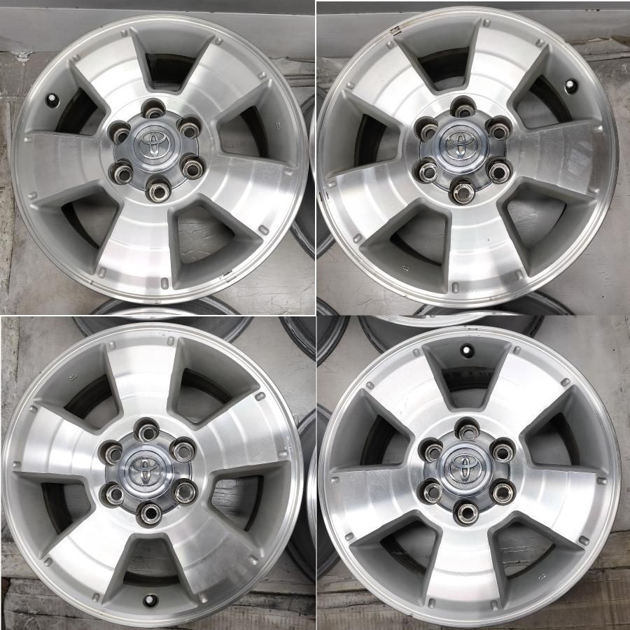 4本 215 ハイラックス サーフ 純正 アルミ ホイール 16インチ 7J +30 6H 139.7 ホイールのみ スタッドレス用に SSR-X トヨタ TOYOTA純正アルミホイール ハイラックスサーフ ４本 TOYOTA トヨタ 215