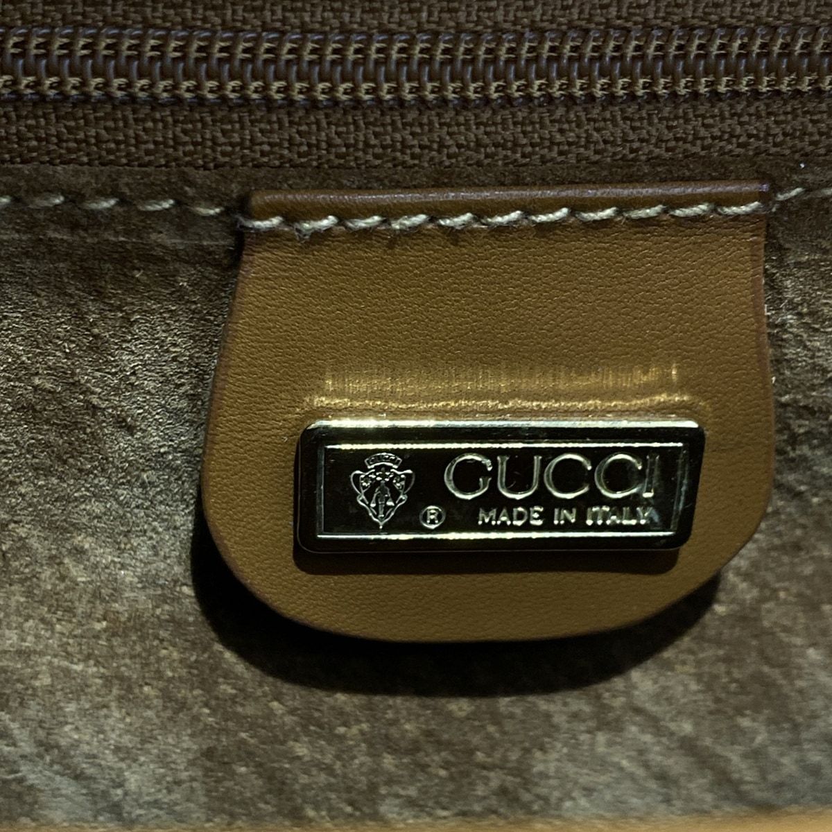 GUCCI(グッチ) ショルダーバッグ レディース オールドグッチ/シェリーライン/インターロッキングG ブラウン レザー