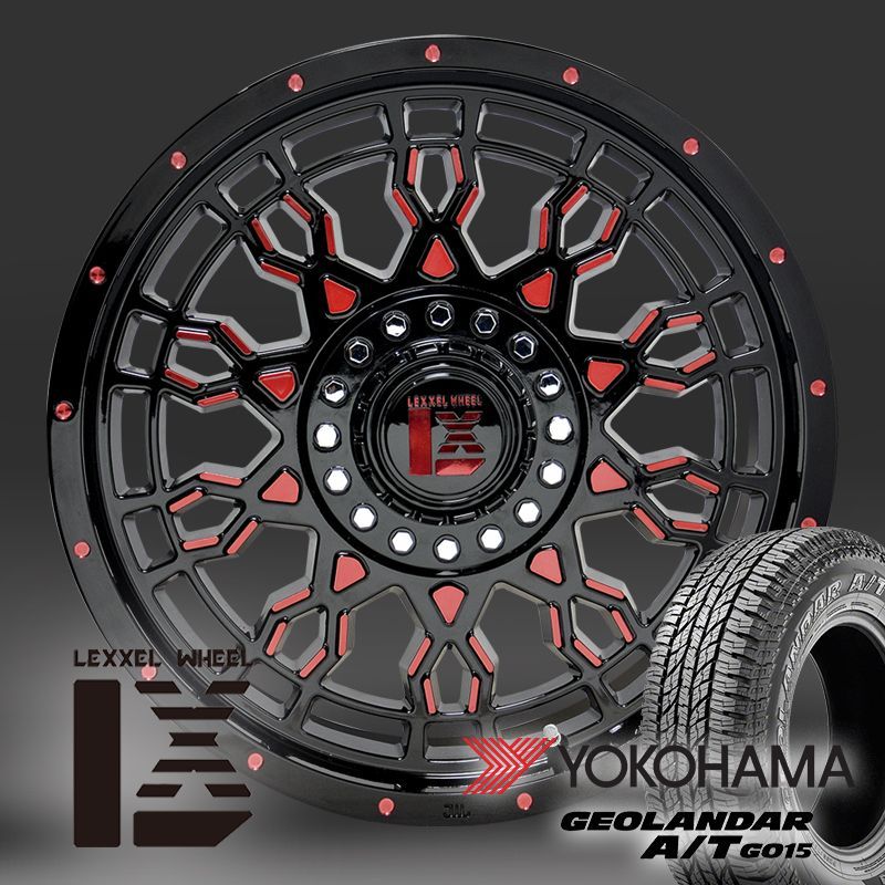 JL JK ラングラー ナイトロ 17インチ LEXXEL PreDator プレデター ヨコハマ ジオランダー AT 265/65R17  265/70R17 285/70R17 - メルカリ