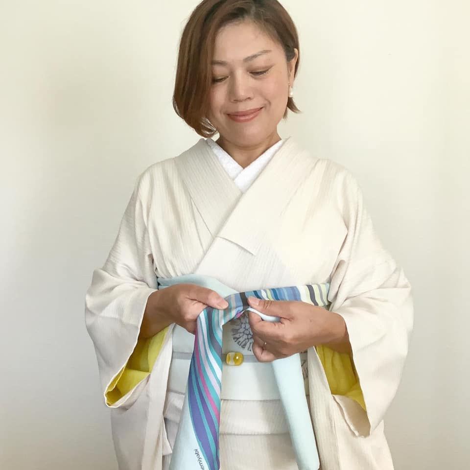 【SALE】映える帯揚げ（白藍）パーソナルカラーsummer light blue