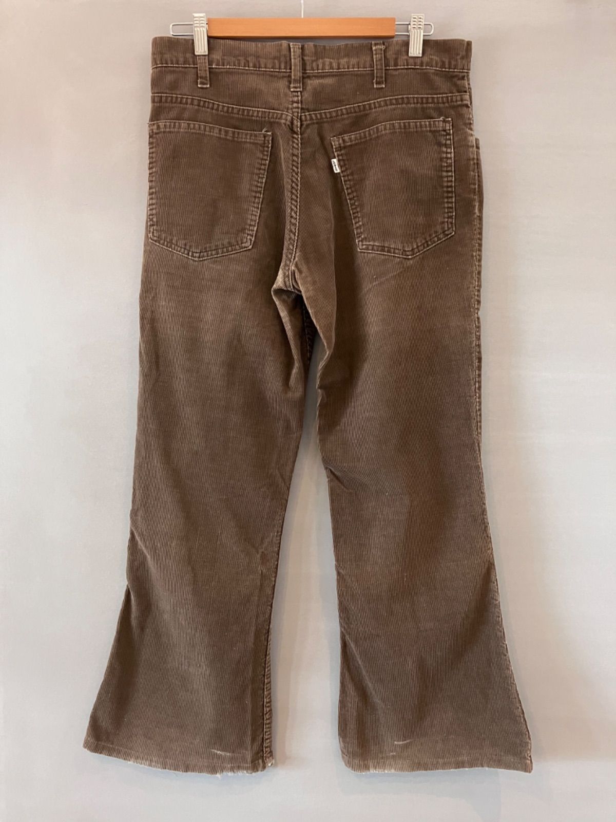 60-70s Levi's 684 コーデュロイ ベルボトム ボタン裏３ 茶 W34