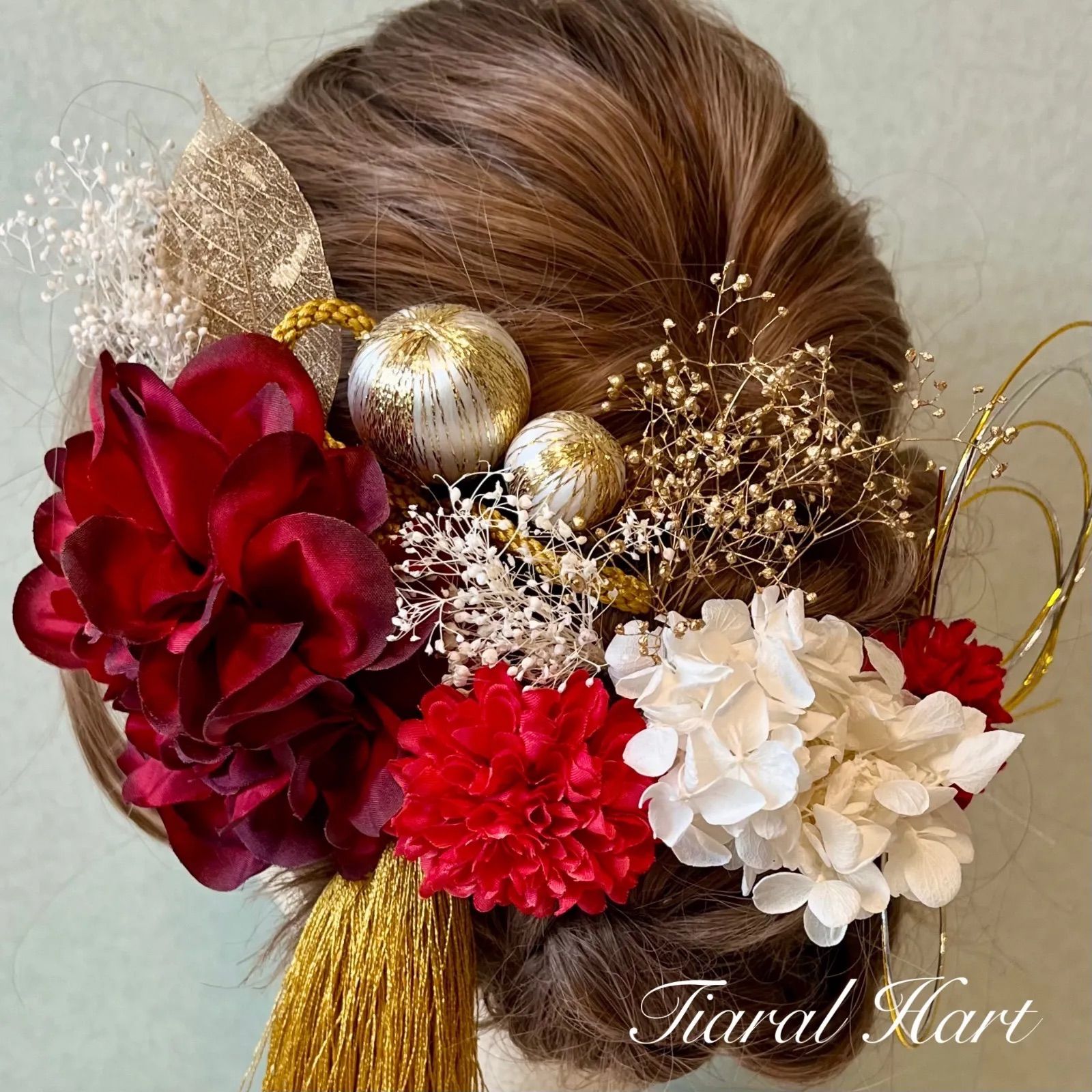 成人式・結婚式の髪飾りB ハンドメイド 成人式・結婚式の髪飾りB ハンドメイド