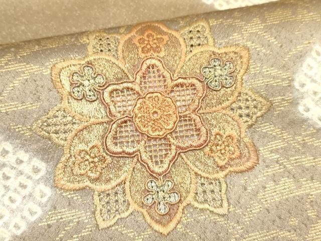 平和屋着物○訪問着 手描き 絞り 中国三大刺繍 スワトウ刺繍 汕頭刺繍