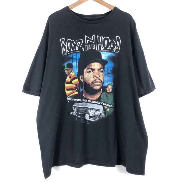 【古着】 BOYZ N THE HOOD ボーイズ'ン・ザ・フッド ムービーTシャツ SOUTH CENTRAL L.A ヒップホップ ICE CUBE ブラック系 メンズXL以上 【中古】 n058948
