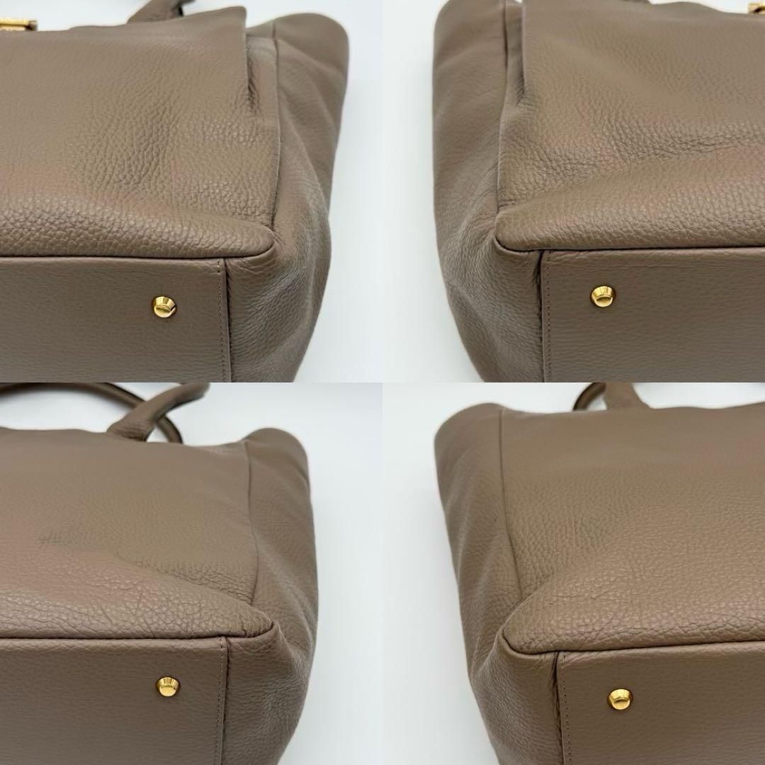 【極美品】ATAO ウィークデー トートバッグ ハーフショルダー グレージュ 極美品】ATAO ウィークデー トートバッグ ハーフショルダー