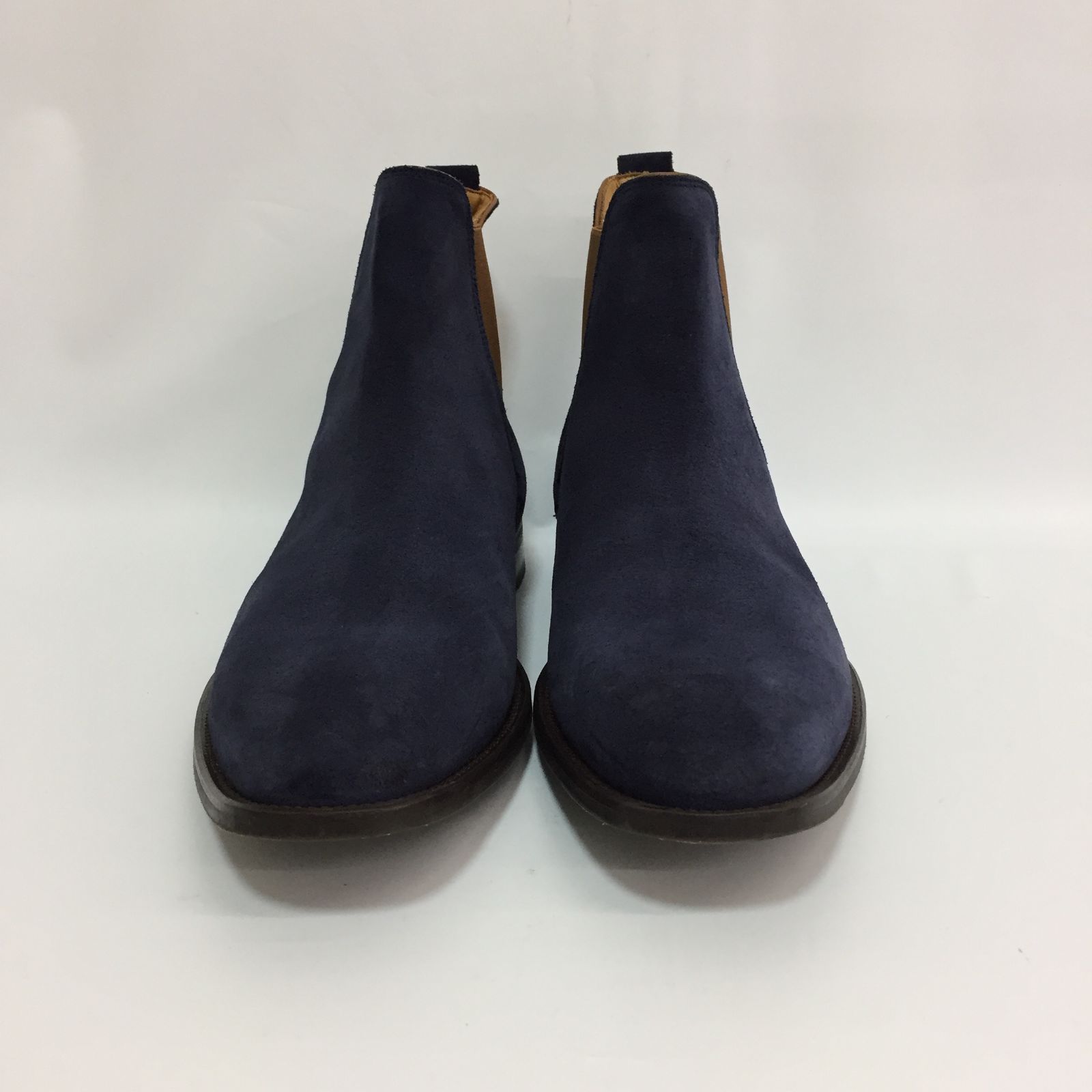美品 BRAGA ブラガ スエードブーツ サイズ44 27.0㎝ ネイビー 