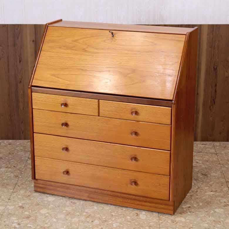 ビューロー ネイサン ライティング イギリス チーク 完成品 NATHAN 引出 ミッドセンチュリー 北欧
