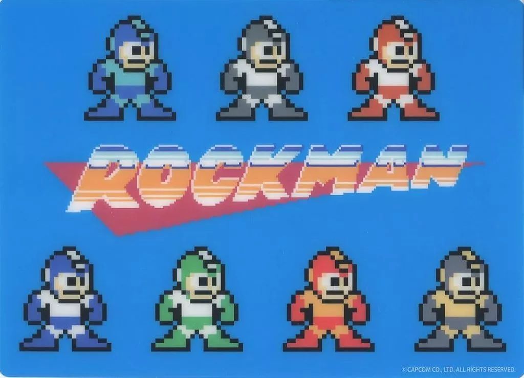 NEWモデル POP 「ロックマン 集合(ドット絵) 中古】下敷き UP in SHOP クリアファイル