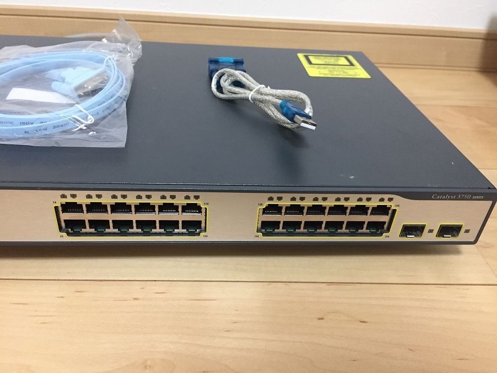 【CCNA、CCNP】1台セットCisco L3スイッチ3750