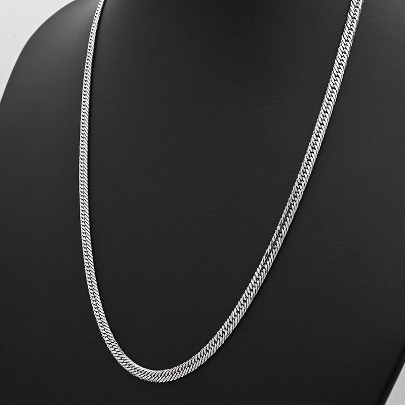 PT850(プラチナ) 喜平ネックレス 6面カットダブル 30.2g 50cm 新品 