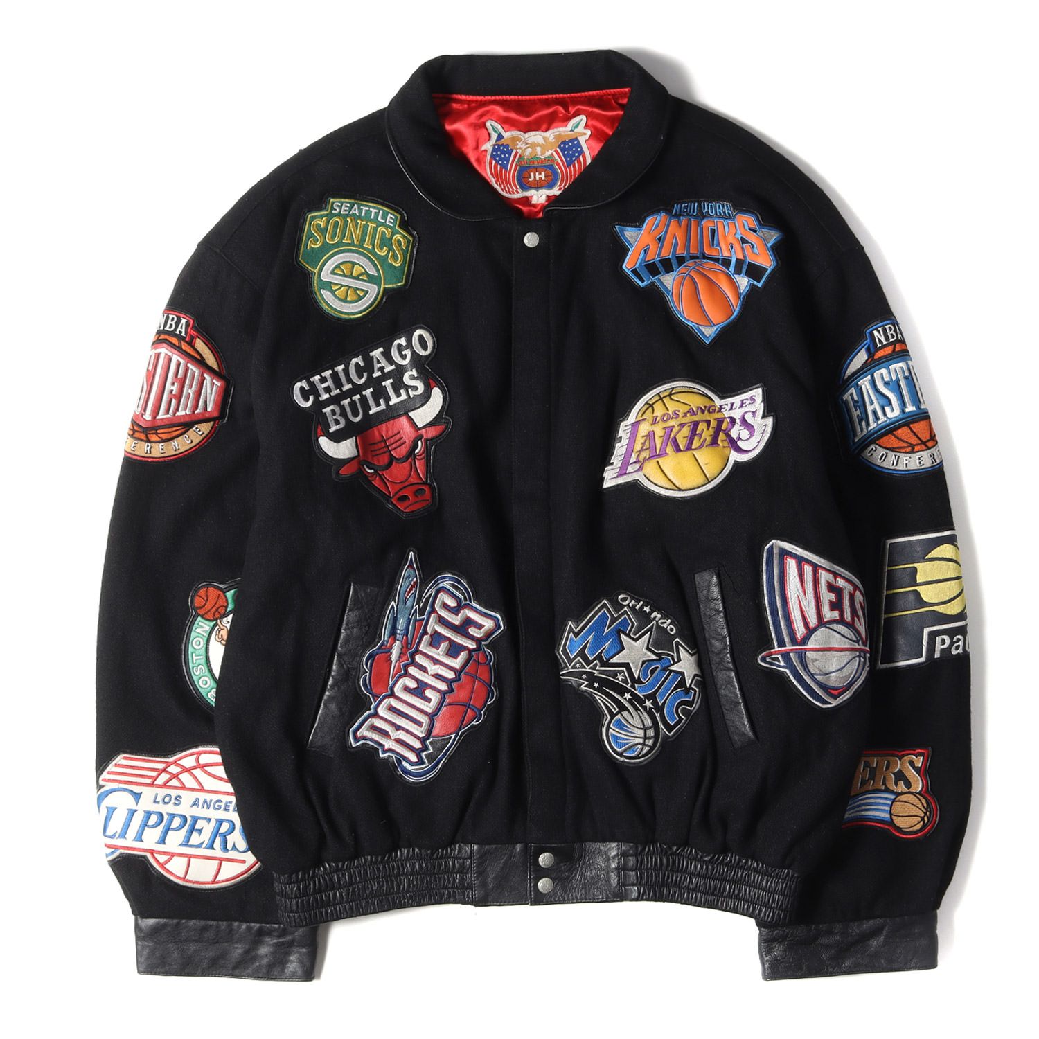 12,604円90s  ジェフハミルトン FedEx ビンテージ スタジャン NBA