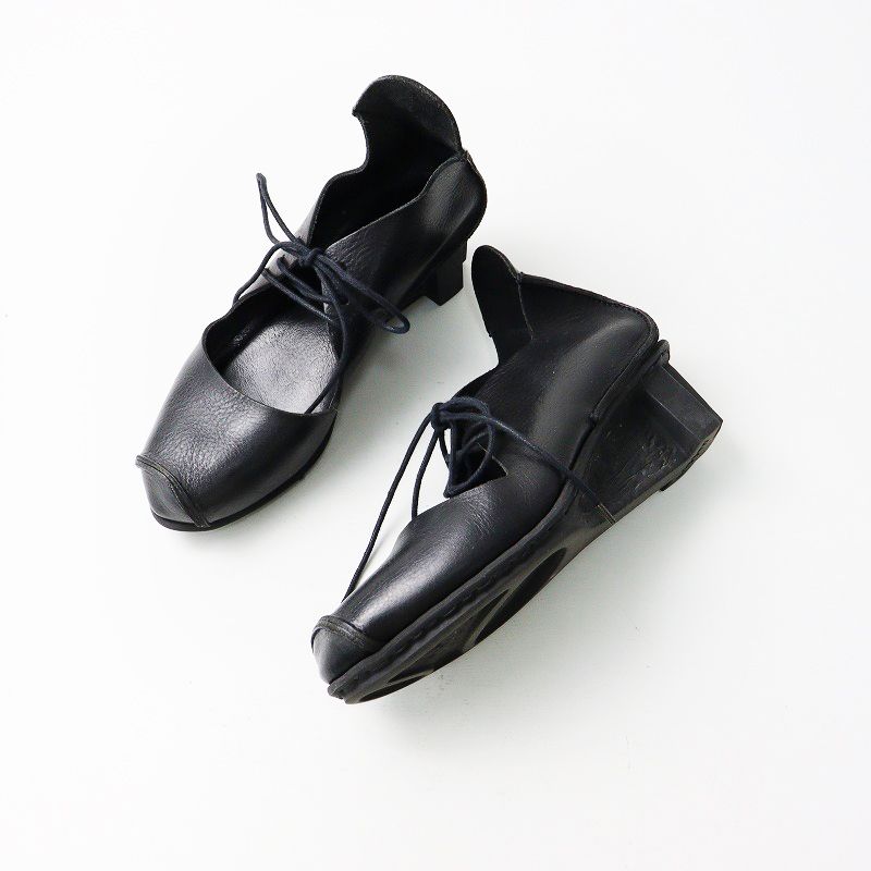 【美品】trippen トリッペン レザー レースアップシューズ 35 美品 トリッペン trippen SINUS レースアップパンプス 35