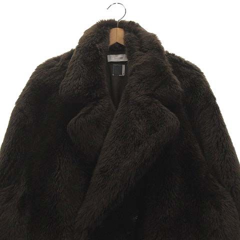 ファセッタズム FACETASM Pコート ピーコート フェイクファー ヒョウ柄