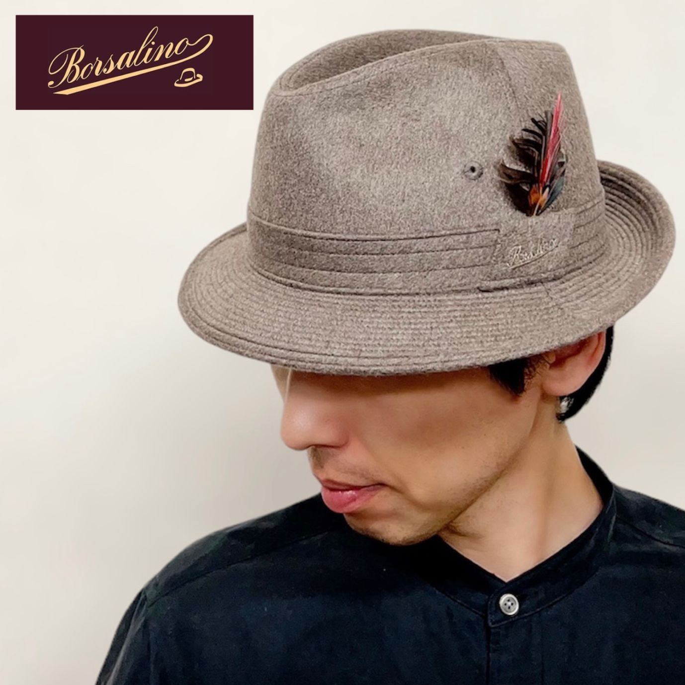 Borsalino ボルサリーノ カシミヤ 秋冬 BS268 日本製 紳士 帽子