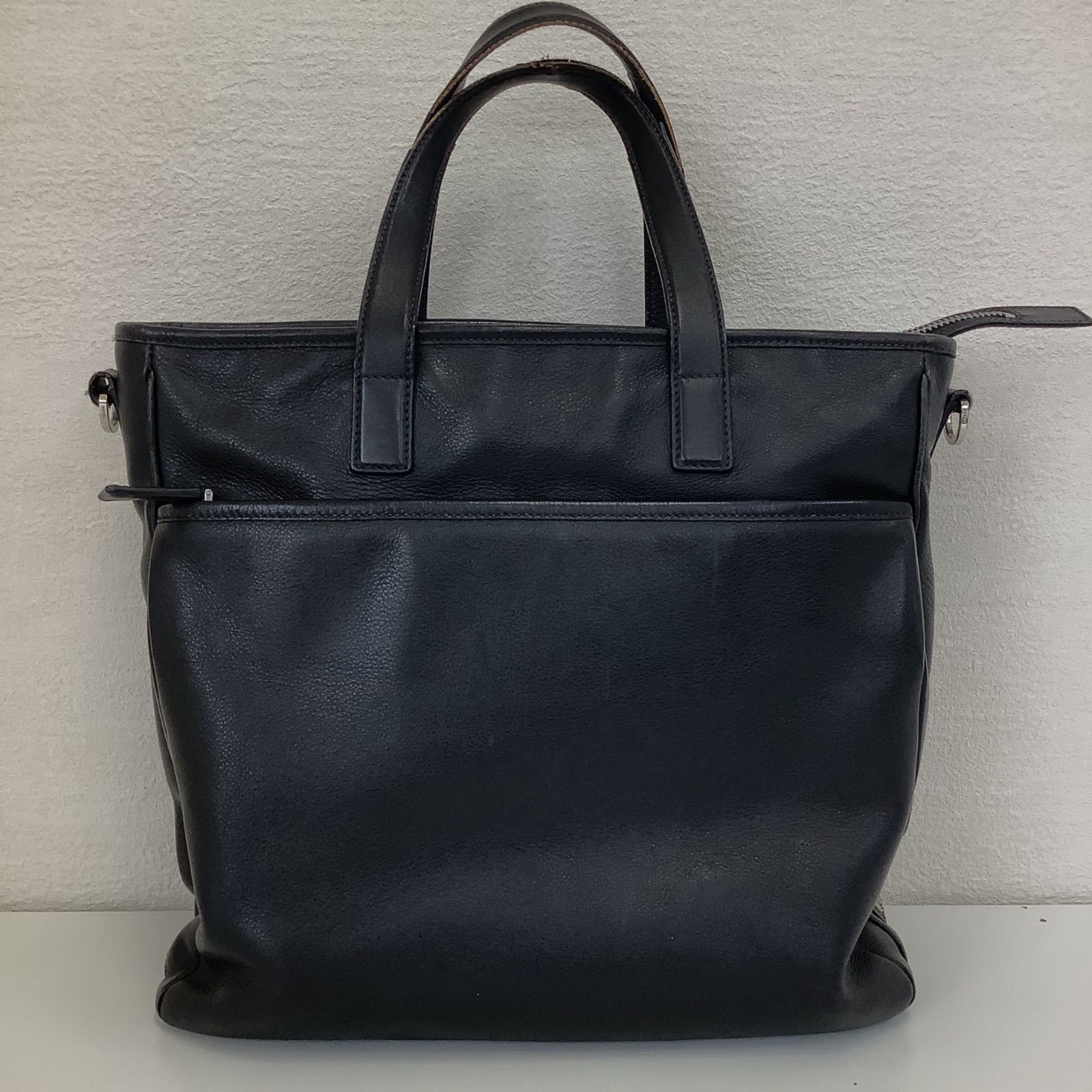 PRADA プラダ 2WAY バッグ トートバッグ 2VG033 レザー ブラック ショルダーバッグ - メルカリ