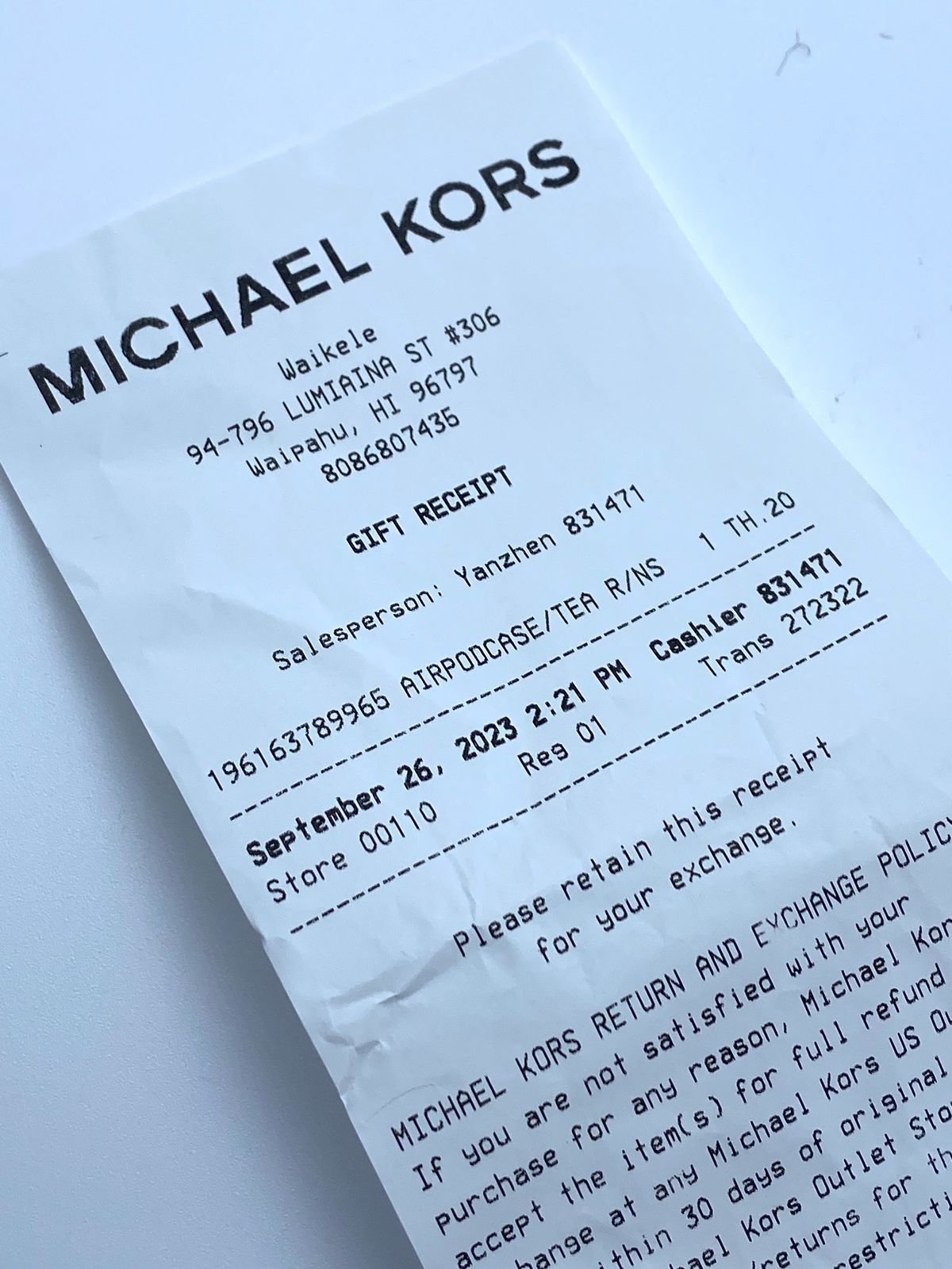 ❤️新品❤️Michael Kors マイケルコース airpods エアポッズ ハワイ